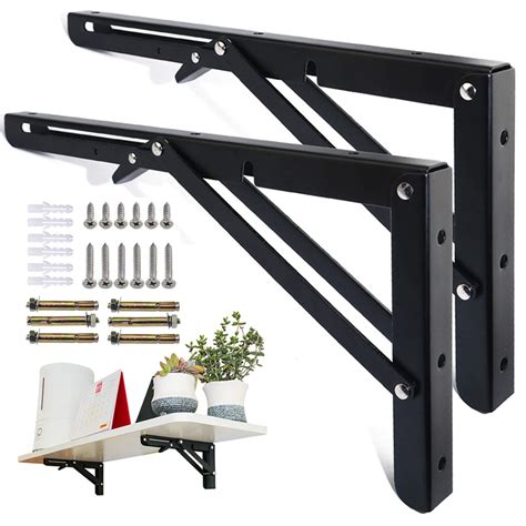 metal folding brackets|wall mounted folding brackets.